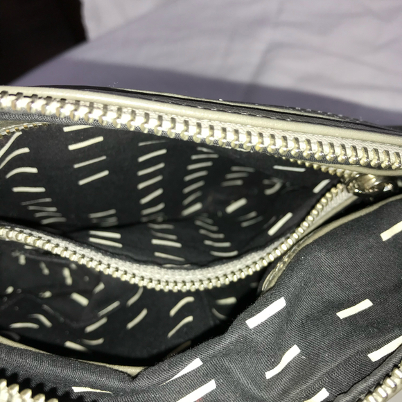 REBECCA MINKOFF Mini M.A.C Gray Leather Chain Strap Crossbody - Picture 8 of 9